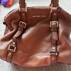 Tan Michael Kors soft leather purse comes with duster bag